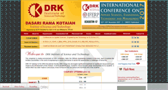 Desktop Screenshot of drkist.edu.in